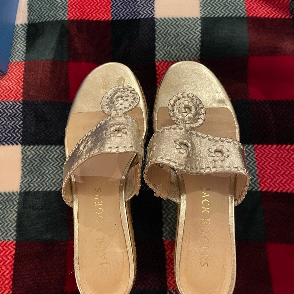 Jack Rogers Women's Metallic Gold Sandals